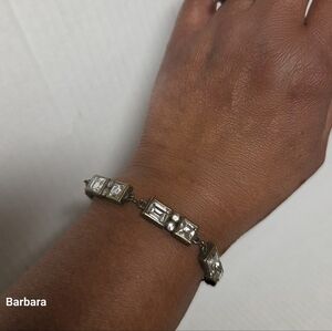 Vintage 90s Myka Swarovski Crystal Bracelet